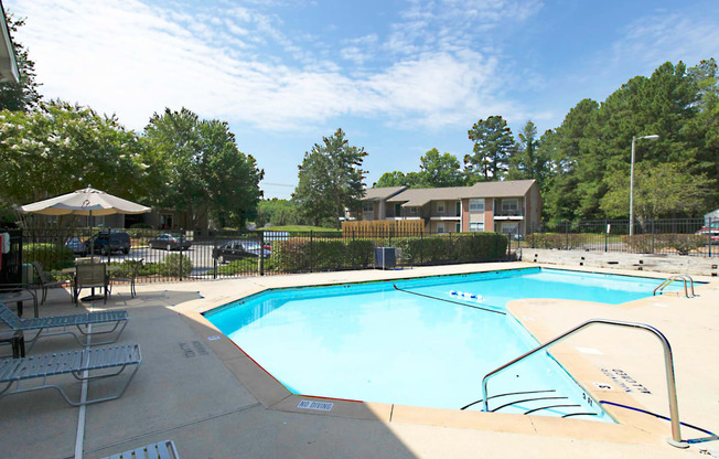 Extensive Resort Inspired Pool Deck at Triangle Park Apartments, Durham, North Carolina