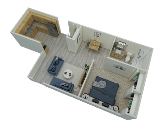 1 bed, 1 bath, 750 sqft, $782