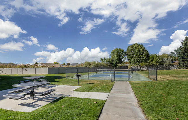 Picnic Area Near Pickle Ball Court