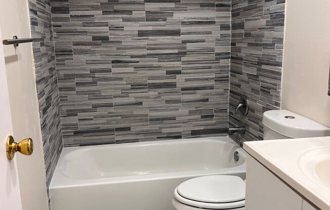 Great unit with pool view, pretty tile flooring.