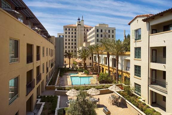 Resort Style Pool and Spa at Trio Apartments, California