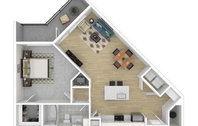 1 bed, 1 bath, 825 sqft, $2,269
