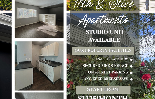 Studio, 1 bath, $1,125, Unit 05