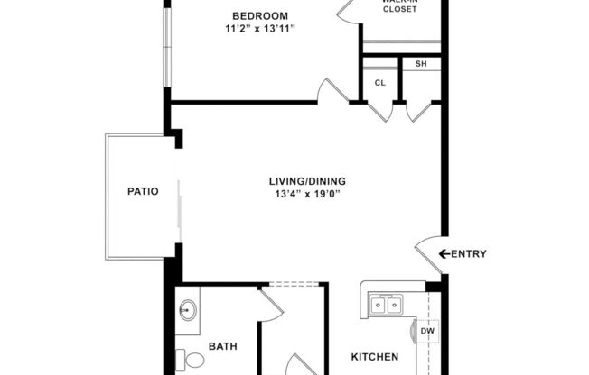 1 bed, 1 bath, 661 sqft, $2,837