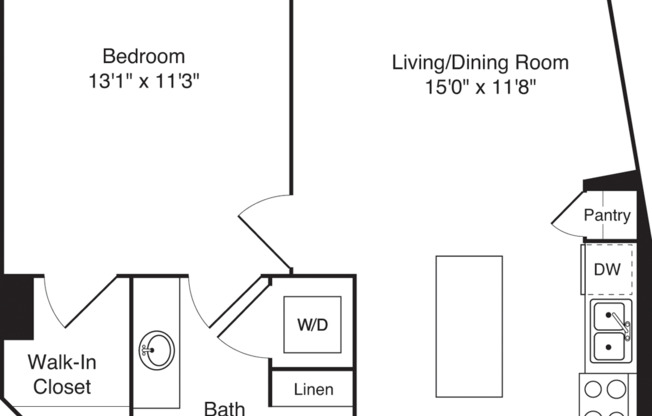 1 bed, 1 bath, 689 sqft, $2,725, Unit 1108