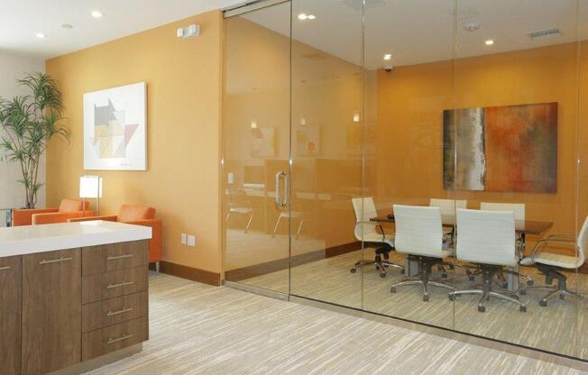 a bathroom with a large mirror and a sink