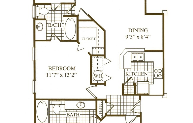 2 beds, 2 baths, 1,257 sqft, $1,850