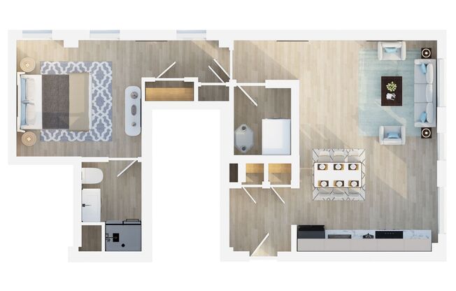 1 bed, 1 bath, 750 sqft, $1,354, Unit 303