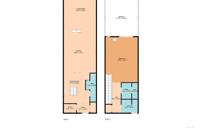 1 bed, 2 baths, 1,740 sqft, $9,495, Unit 710