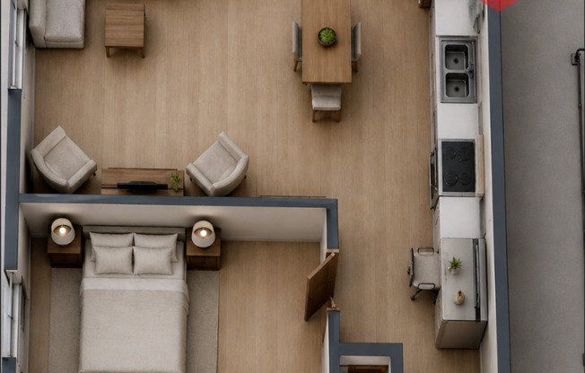 1 bed, 1 bath, $1,250, Unit 111626