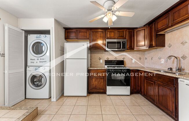Spacious Home with AC, a Washer/Dryer and Water/Sewer/Stormwater/Trash/Gas/Electric are included in the total rent.