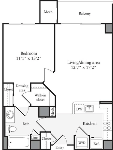1 bed, 1 bath, 655 sqft, $2,783, Unit 0907