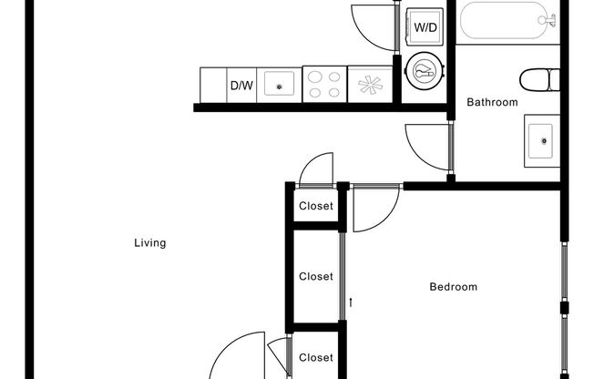 1 bed, 1 bath, 600 sqft, $1,359, Unit 14