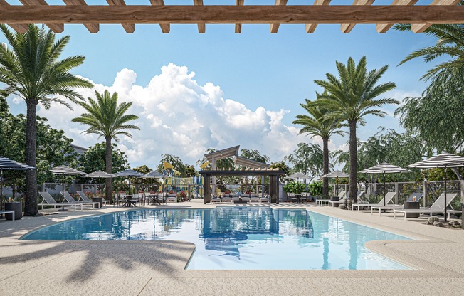 Our resort-style pool and covered pergola make hosting friends and family a breeze.