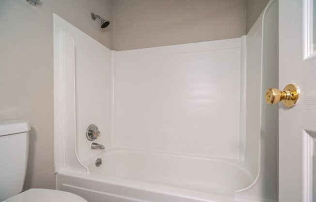 Bright bathroom with tub
