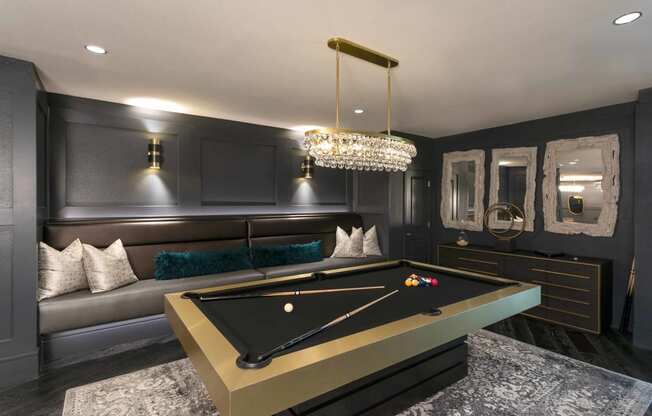 TriVista on Speer Interior Billiards Table