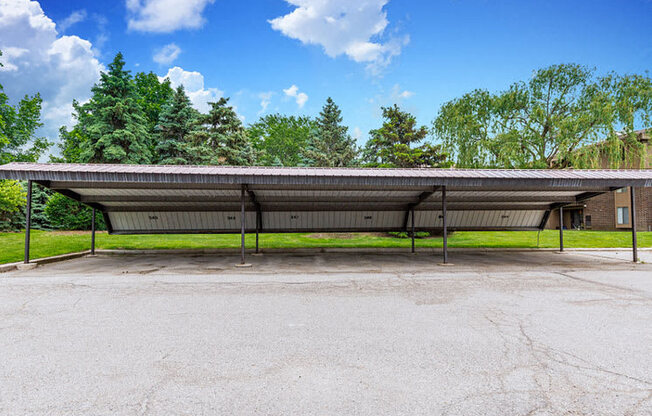 Carports Included with Rent at Lakeside Village Apartments, Clinton Township, Michigan