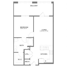 1 bed, 1 bath, 760 sqft, $1,706