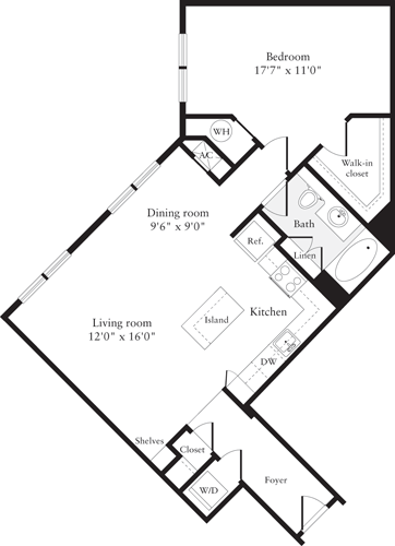 1 bed, 1 bath, 814 sqft, $2,529, Unit 437