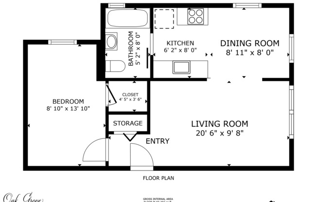 1 bed, 1 bath, 508 sqft, $995, Unit 227-301