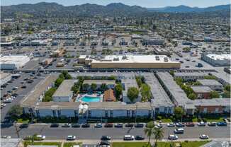 an aerial view of the cityat The Arches Apartments, LLC, California, 92021