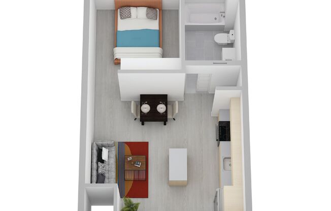 Studio, 1 bath, 460 sqft, $1,155, Unit 2530-111