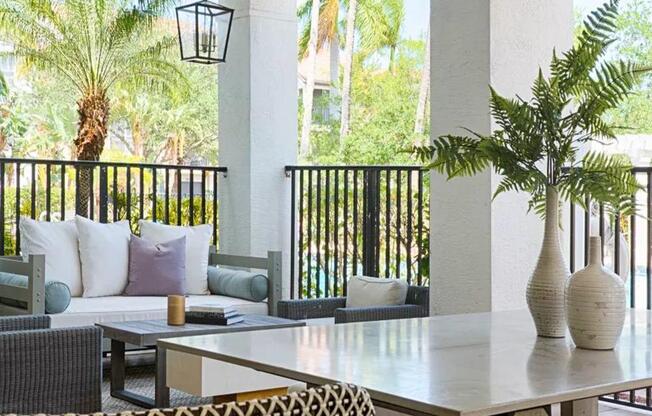 Outdoor Living Spaces at The Sophia at Abacoa, Jupiter, FL, 33458