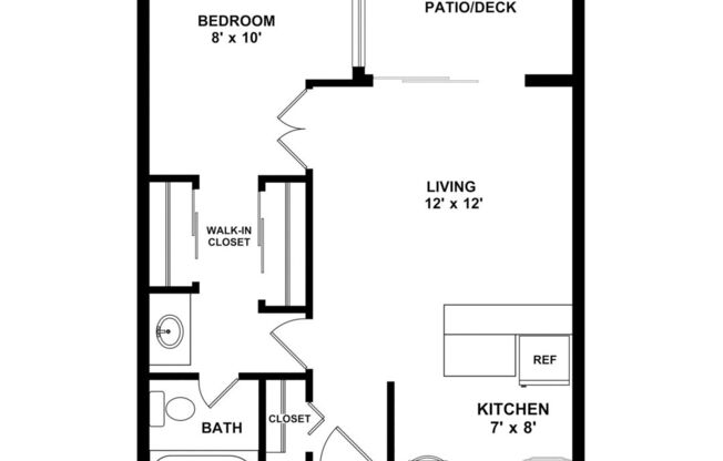 1 bed, 1 bath, 452 sqft, $1,320