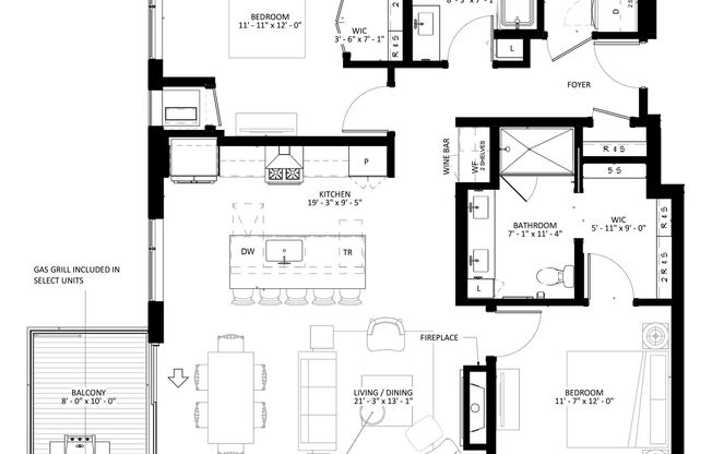 2 beds, 2 baths, 1,311 sqft, $3,095, Unit 139