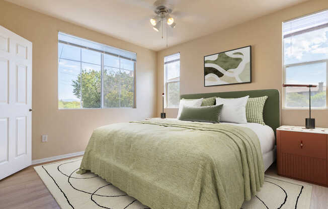 Bedroom with Hard Surface Flooring