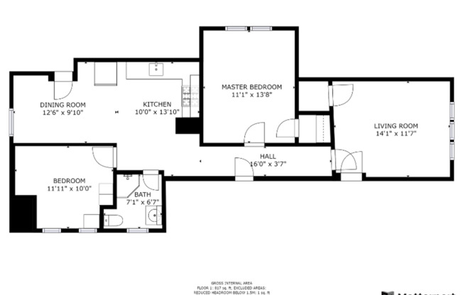 2 beds, 1 bath, $2,095, Unit Unit 4 (3rd Fl)