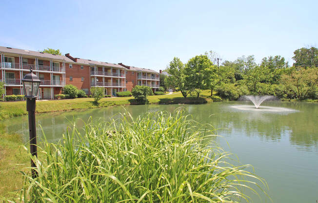 This is the private lake at Compton Lake Apartments in Mt. Healthy, OH.