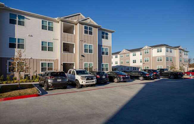 a parking lot tx at 55 Fifty at Northwest Crossing, Texas