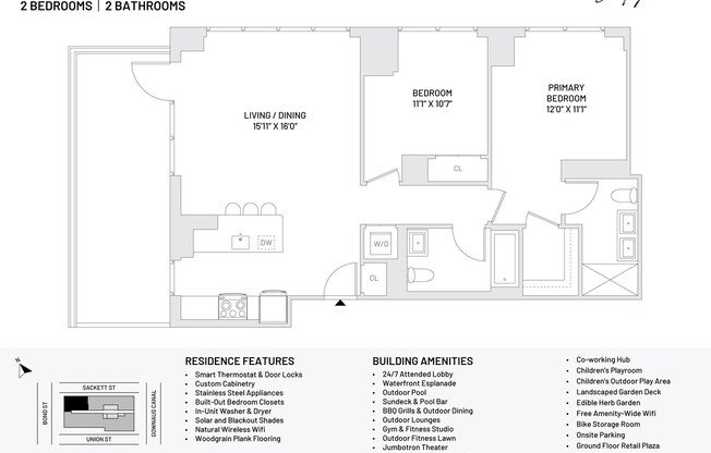 2 beds, 2 baths, $8,895, Unit 1703