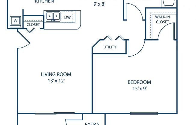 1 bed, 1 bath, 750 sqft, $1,250