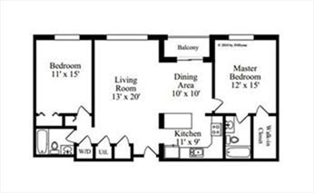 2 beds, 2 baths, 1,030 sqft, $3,800, Unit 304