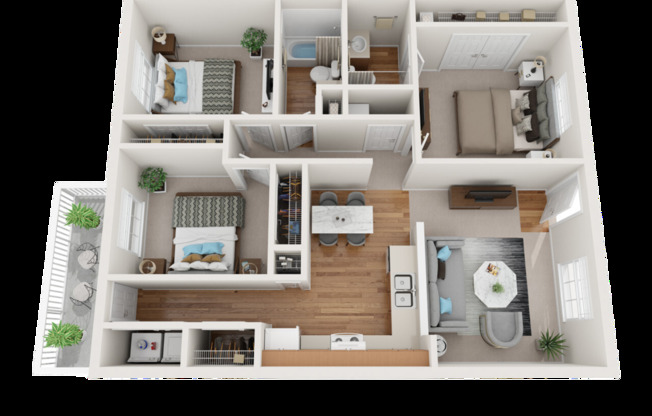 3 beds, 2 baths, 1,200 sqft, $1,350