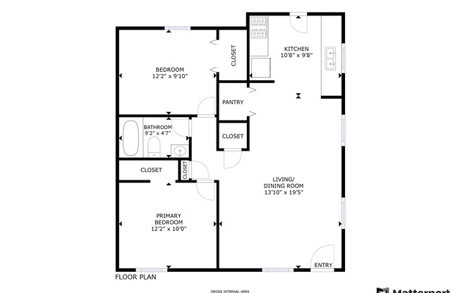 2 beds, 1 bath, 641 sqft, $1,449, Unit 310