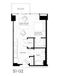 Studio, 1 bath, 520 sqft, $1,575