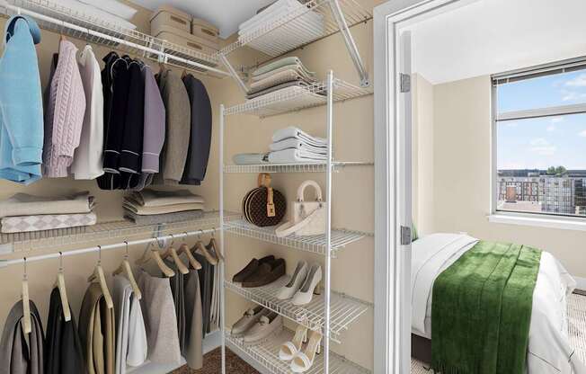 Photo of walk in closet
