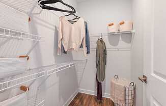 Walk In Closets at The Foundry Luxury Apartments in Tampa FL