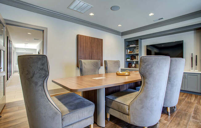 Clubhouse Conference Room at River Crossing Apartments, Missouri