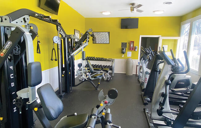 Apartment gym at The Creek