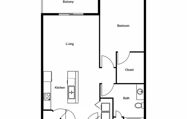 1 bed, 1 bath, 802 sqft, $1,575, Unit 2987-114