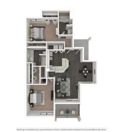 2 beds, 2 baths, 1,215 sqft, $2,859