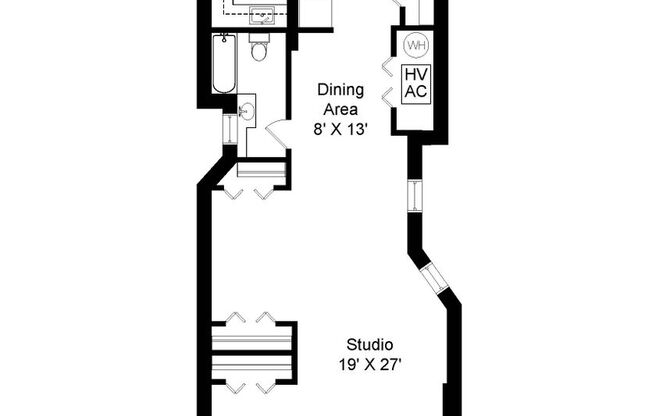 Studio, 1 bath, 920 sqft, $1,735, Unit 2604RA-G