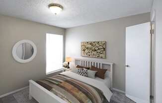 Park Meadows Apartments Kansas City MO Digitally Staged Bedroom