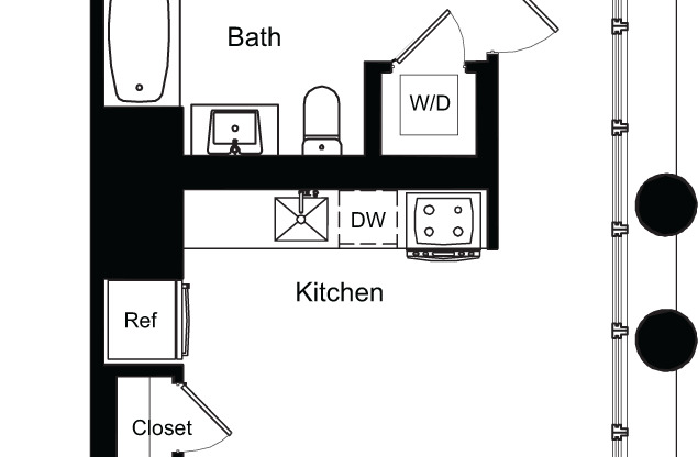 1 bed, 1 bath, 798 sqft, $7,162, Unit 14G