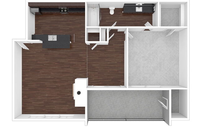 1 bed, 1 bath, 781 sqft, $1,305