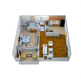 1 bed, 1 bath, 579 sqft, $960